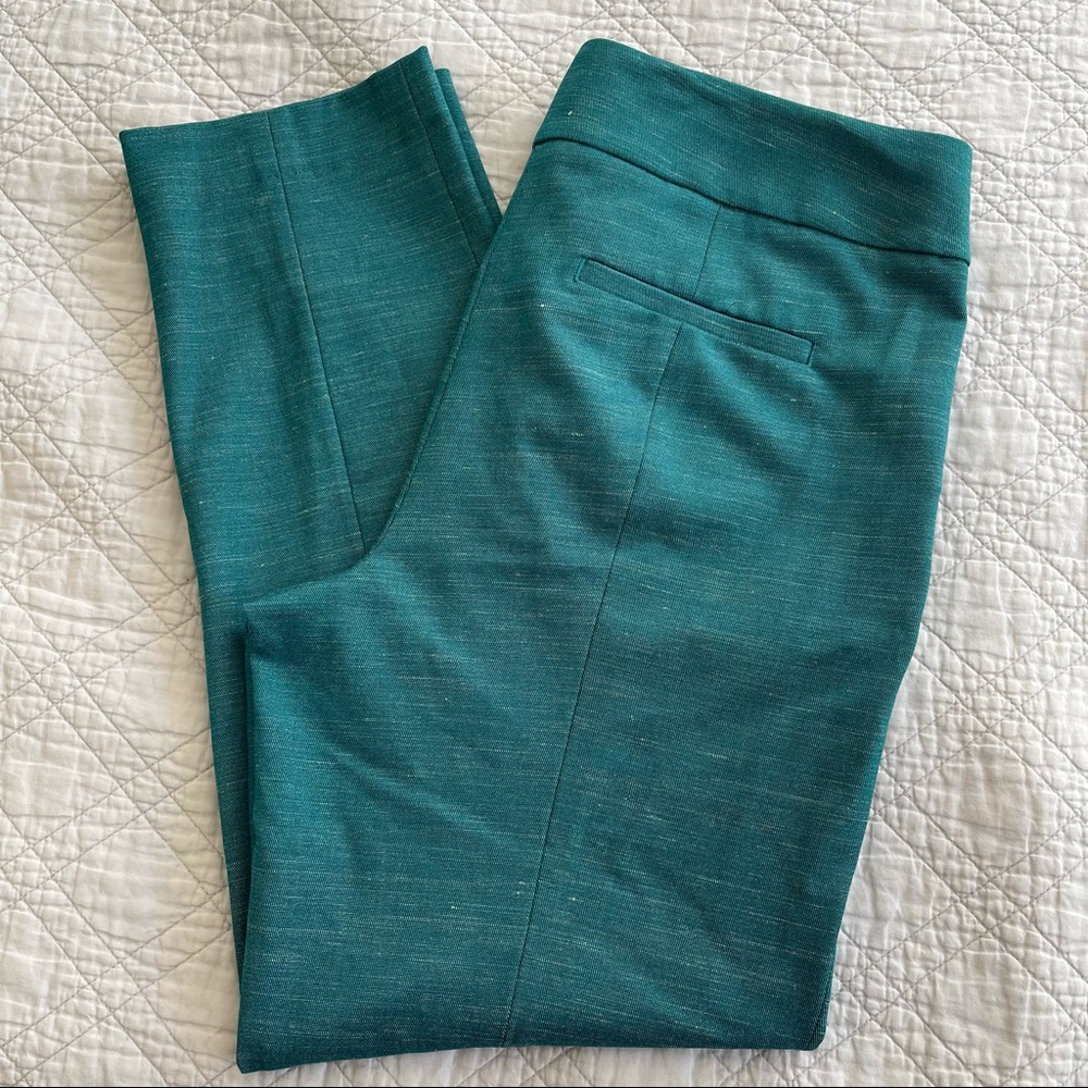 LOFT Teal Straight Leg Pants - Picture 4 of 8